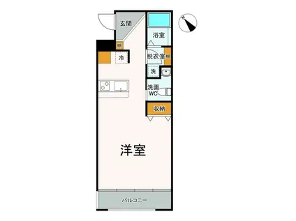 ARCO15(ワンルーム/4階)の間取り写真