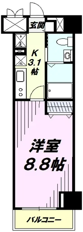 エンドレスタワー 8階階 間取り