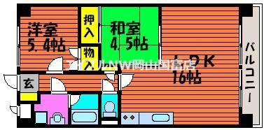 ネクスト倉田 西館(3LDK/5階)の間取り写真