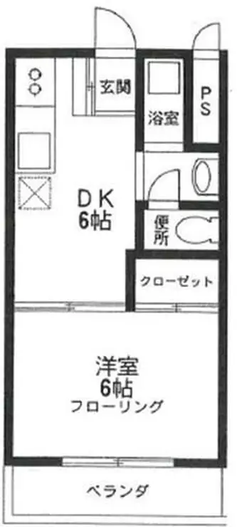 河野ハイムNo.1 2階階 間取り