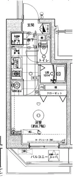 ベルグレードKS DUE 7階階 間取り