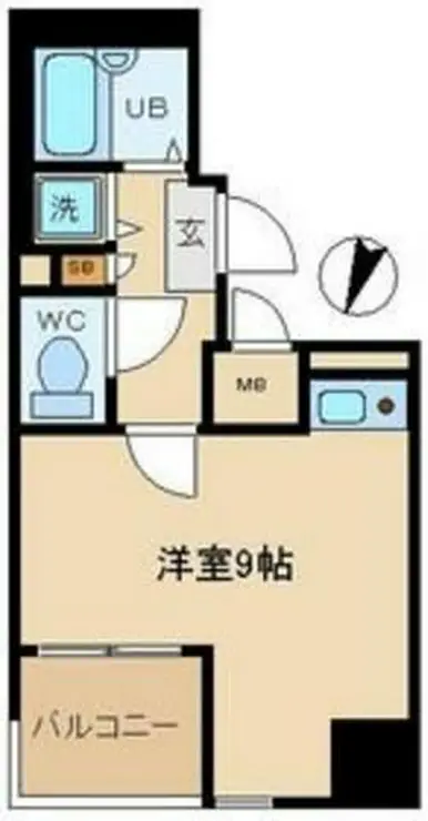 エスコート神田岩本町 9階階 間取り