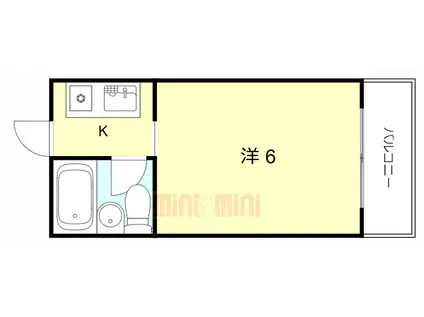 ルネッサンスロザリア(ワンルーム/5階)の間取り写真