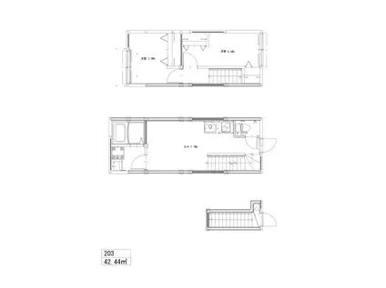 ソルナクレイシア都立大学(2DK/2階)の間取り写真