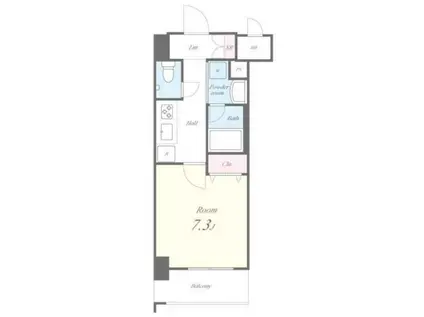 グランレーヴ東尾久(1K/3階)の間取り写真