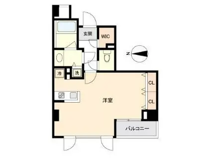 HF中野坂上レジデンス(ワンルーム/4階)の間取り写真