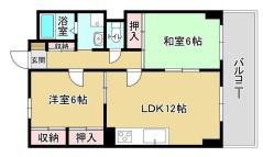 森川マンション(3LDK/2階)の間取り写真