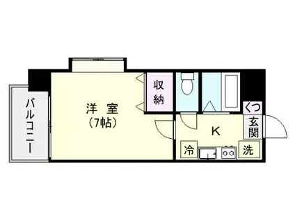 アーバンライフ東邦ビル(1K/3階)の間取り写真