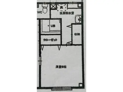 コーポ鈴木(1K/1階)の間取り写真