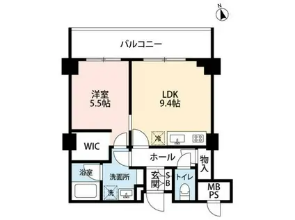 ソライエ アイル ときわ台(1LDK/2階)の間取り写真