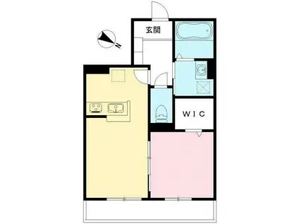 グラン トルチェ ドゥ GRAND TORTUE DEUX(1LDK/1階)の間取り写真