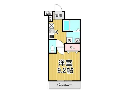 フジパレス宝塚小林3番館(1K/3階)の間取り写真