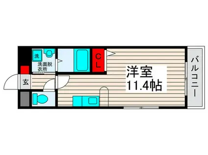 ベルコート西新井(ワンルーム/1階)の間取り写真