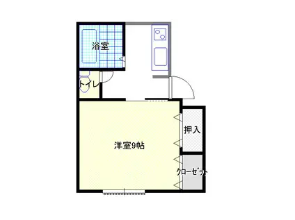 大野ハイツ(1K/1階)の間取り写真