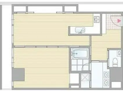 おおきに東心斎橋ビル(1LDK/5階)の間取り写真