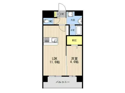 LIBTH菊陽227(1LDK/7階)の間取り写真