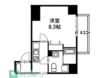 リヴシティ亀戸(1K/4階)の間取り写真