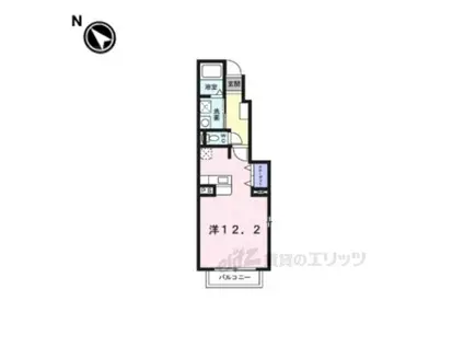 ピュアファウンテンヴィラ3(ワンルーム/1階)の間取り写真