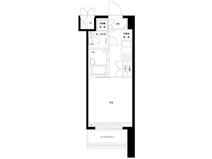 ルーブル早稲田(1K/7階)の間取り写真