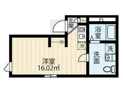 フィオーレ金町(ワンルーム/1階)の間取り写真