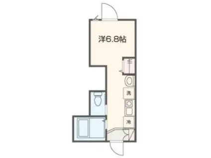 MELLAS久我山(ワンルーム/2階)の間取り写真