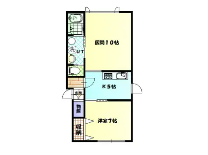 アルト14(1LDK/2階)の間取り写真