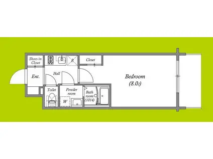 アドバンス大阪シック(1K/6階)の間取り写真