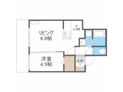 COCO(1LDK/3階)の間取り写真