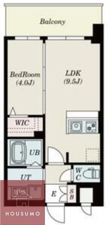 S-RESIDENCE東三国AMANTE(1LDK/2階)の間取り写真