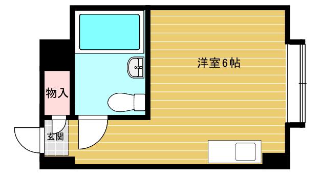 我孫子シャルマン(ワンルーム/1階)の間取り写真
