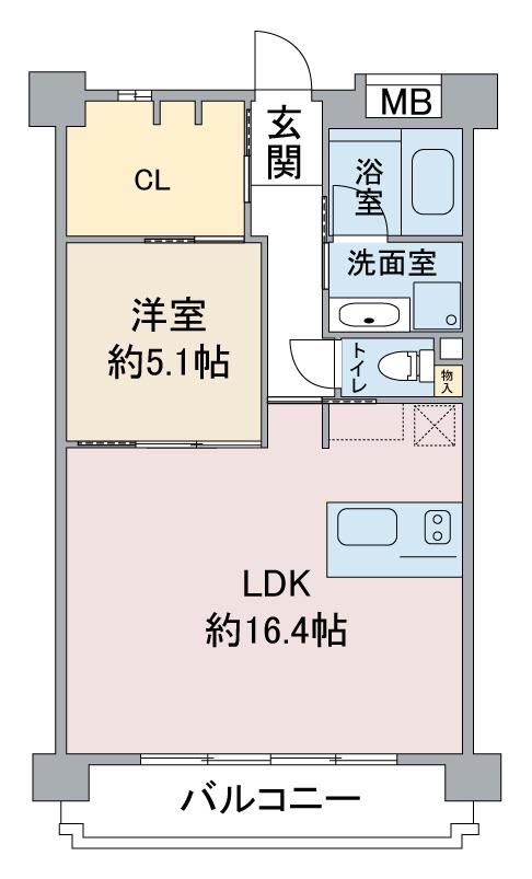 VELATO(1LDK/2階)の間取り写真