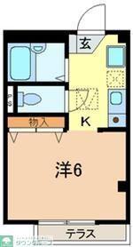 ボナール(1K/3階)の間取り写真