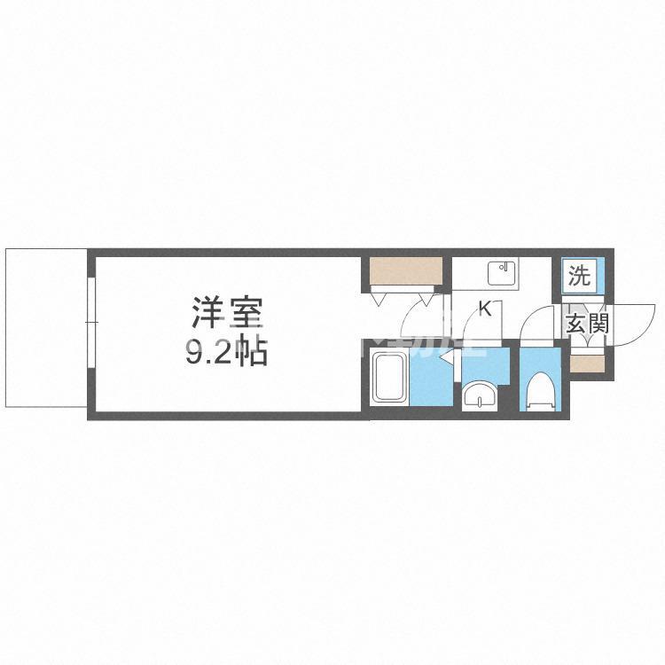 サムティ都島ノース(1K/5階)の間取り写真