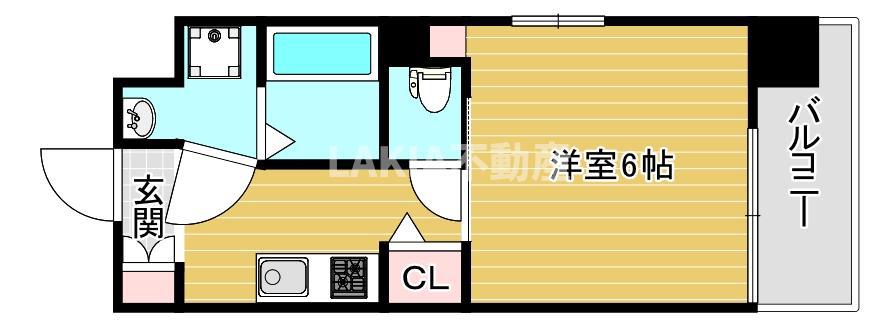 SUMMIT(1K/2階)の間取り写真