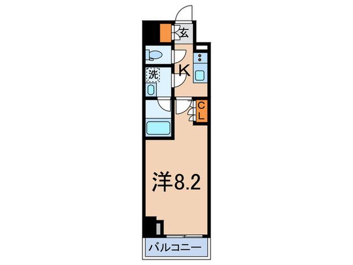 オルタナ大塚(1K/1階)の間取り写真