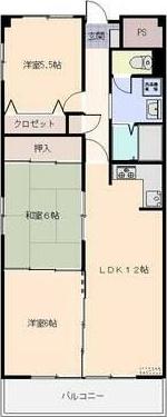 ルミール篠田(3LDK/2階)の間取り写真