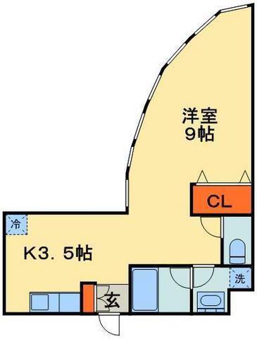 プリマヴェーラ問屋町(ワンルーム/7階)の間取り写真