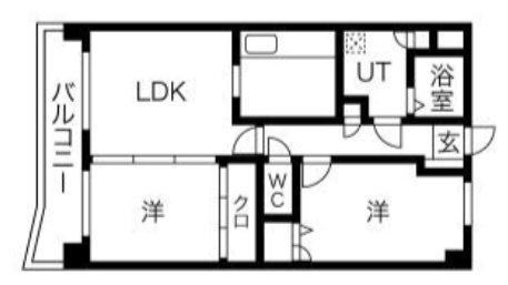 パグーロ東平尾(2LDK/5階)の間取り写真