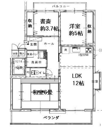 グレース蓮池(2SLDK/2階)の間取り写真
