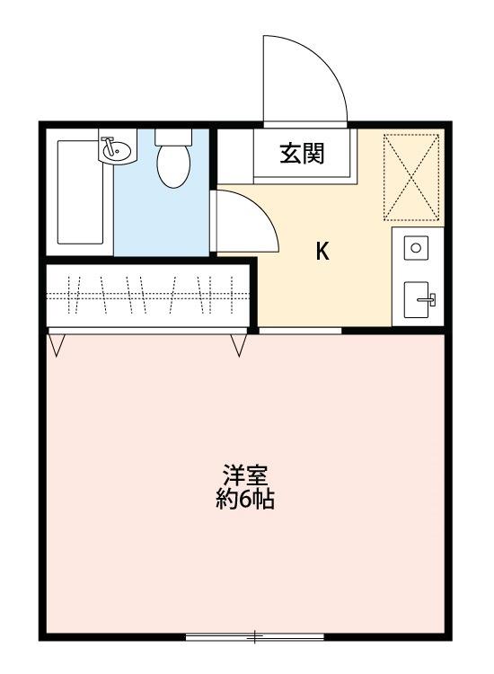グレイスメゾン(1K/1階)の間取り写真