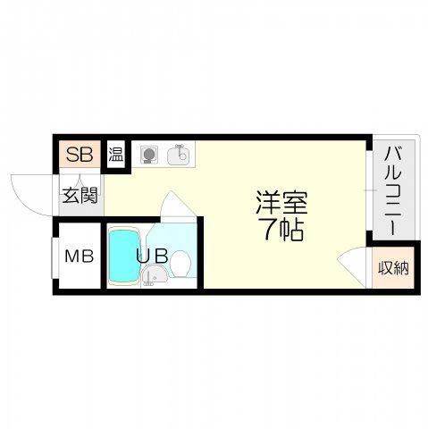 ルモンド(ワンルーム/3階)の間取り写真