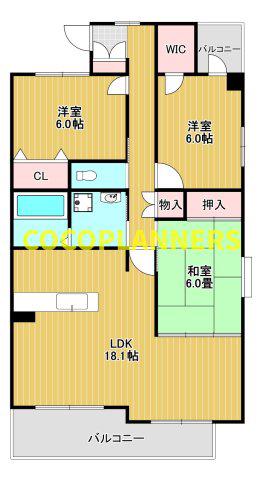 エクセレントM(3LDK/2階)の間取り写真