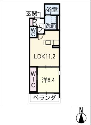 IーSTAGE(1LDK/3階)の間取り写真