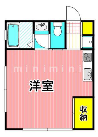 VICTORY1(ワンルーム/2階)の間取り写真