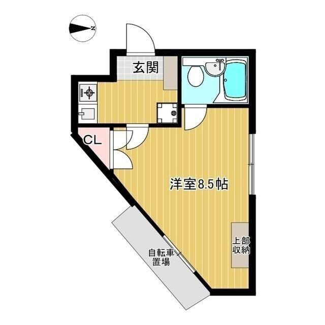 プレミール日吉(1K/1階)の間取り写真