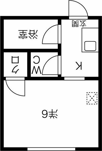 JEWEL(1K/3階)の間取り写真