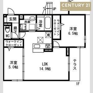  ヴァン クレール(2LDK/2階)の間取り写真