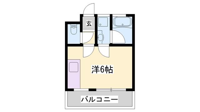 サンハイツ多井田A棟(2DK/1階)の間取り写真