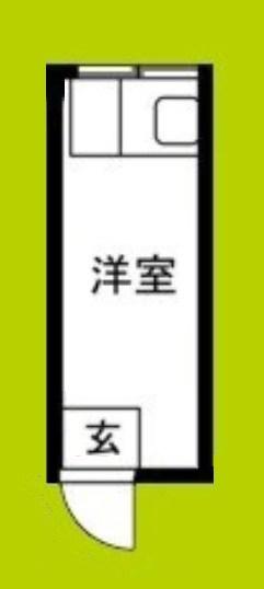 プリンスマンション(ワンルーム/3階)の間取り写真