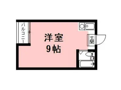 ホリックスピア(ワンルーム/4階)の間取り写真